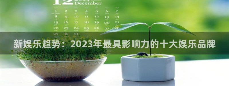 益达娱乐平台管网入口：新娱乐趋势：2023年最具影响力的十大娱乐品牌