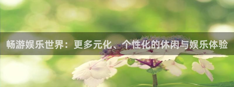 益达娱乐体育app下载：畅游娱乐世界：更多元化、个性化的休闲与娱乐体验